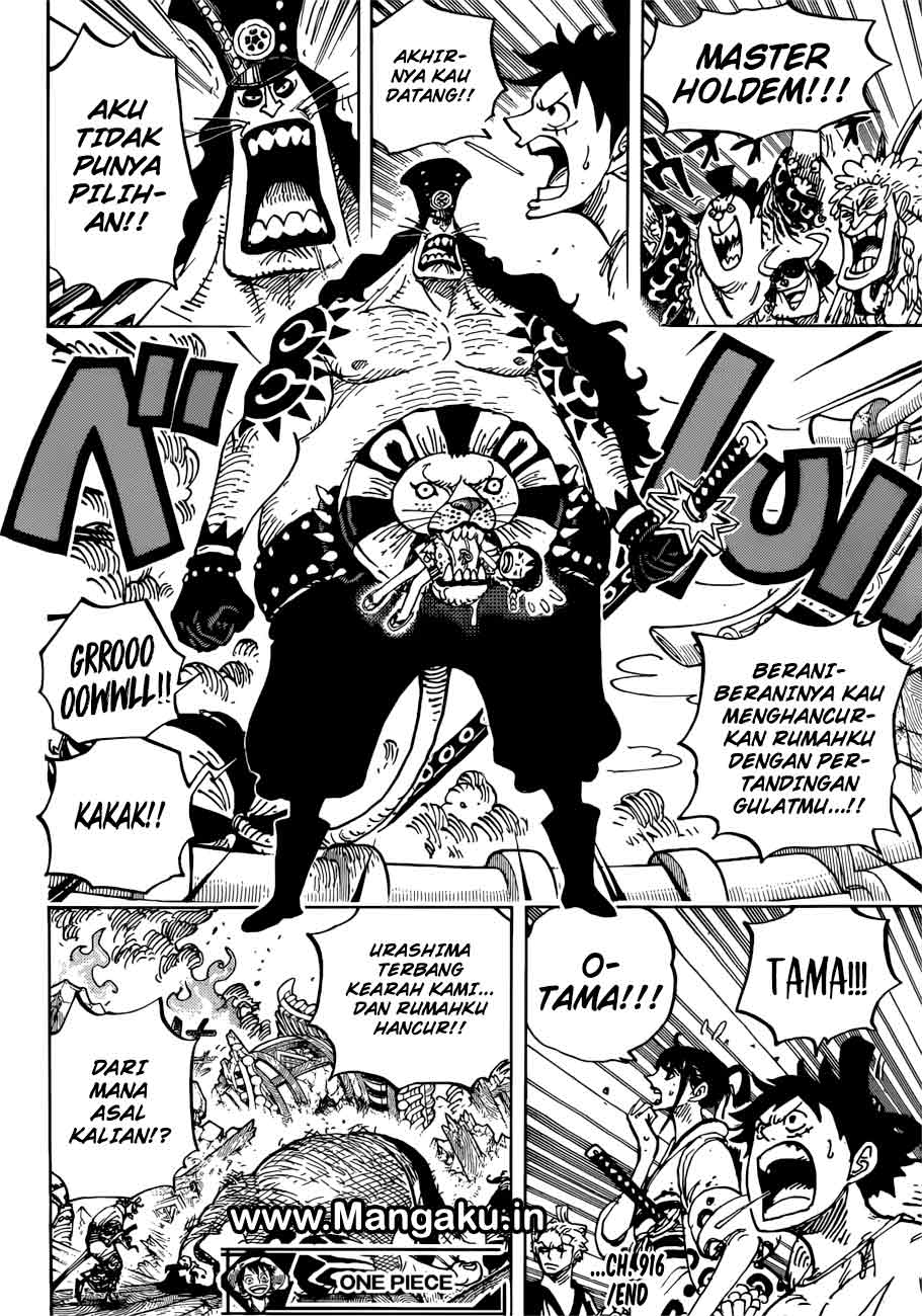 Holdem tiba dihadapan Luffy dan Zoro