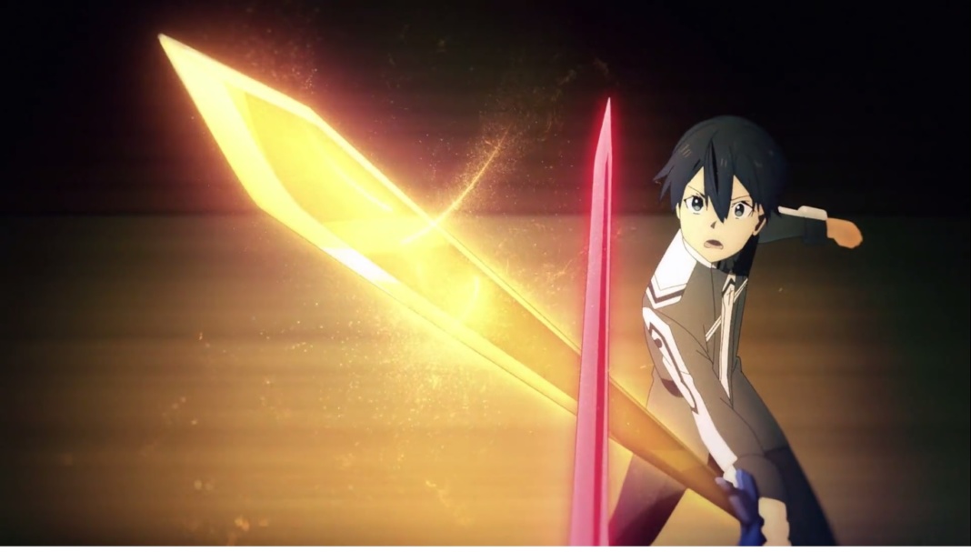 pedang Kirito bertambah besar