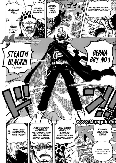 Sanji dalam setelan Stealth Black